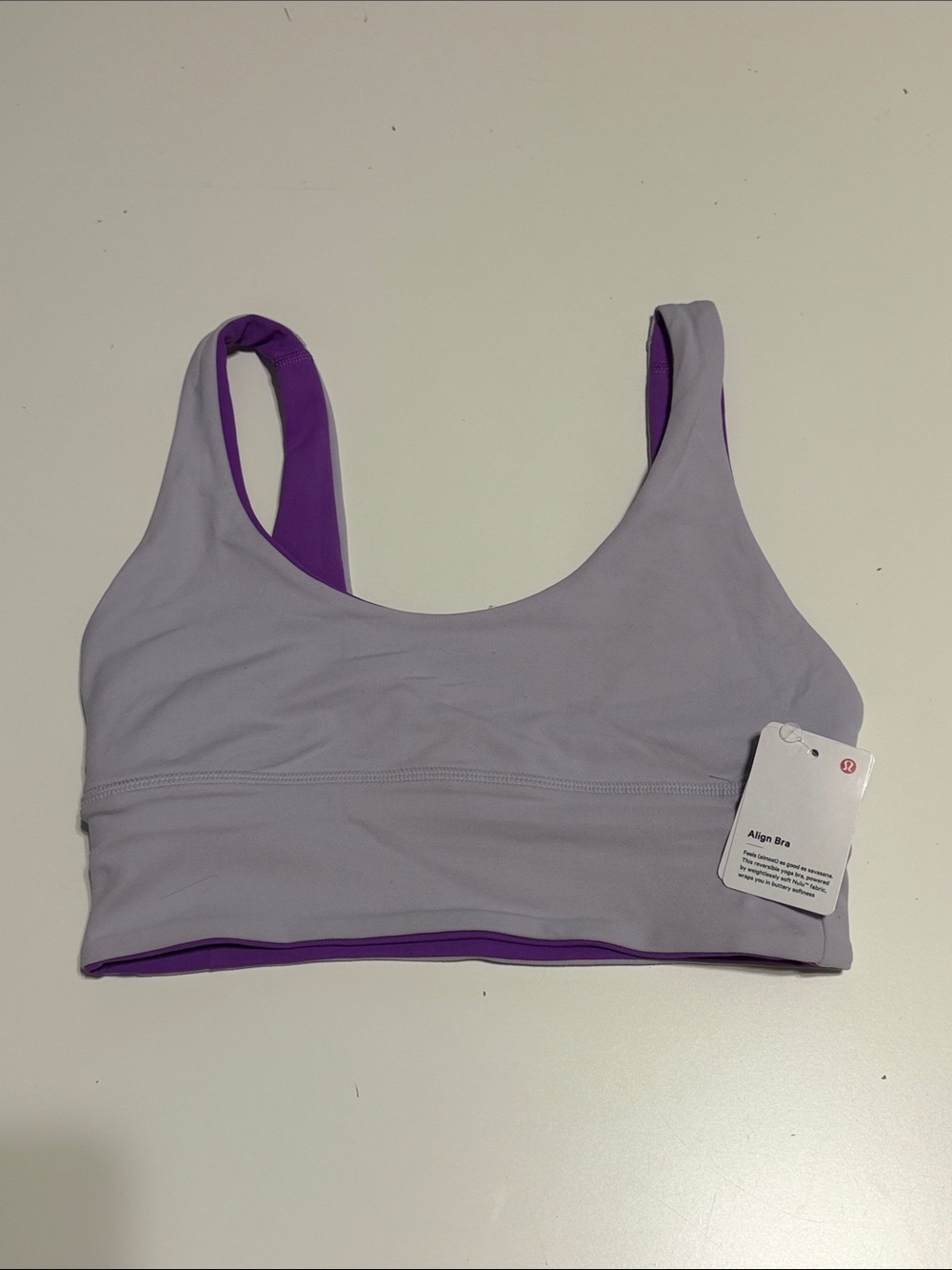 lululemon athletica Align Light Purple Reversible Sports Bra